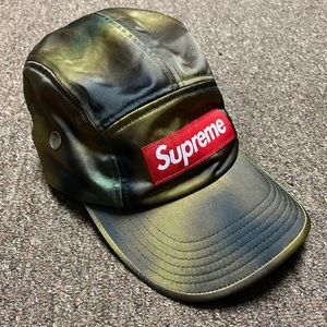 SOLD Supreme SS21 Washed Satin Camo Camp Cap